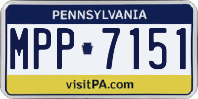 PA license plate MPP7151