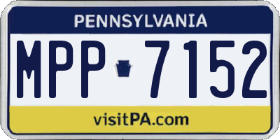 PA license plate MPP7152