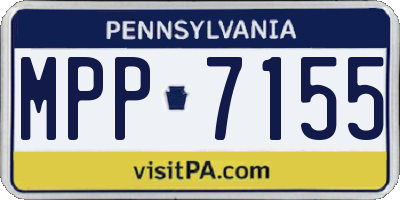 PA license plate MPP7155