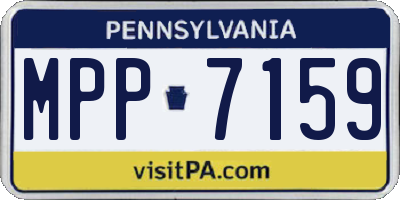 PA license plate MPP7159