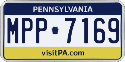 PA license plate MPP7169