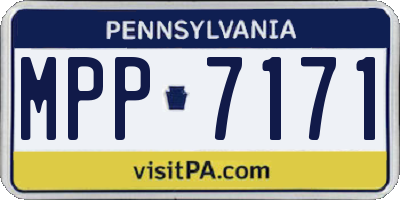PA license plate MPP7171