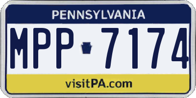 PA license plate MPP7174