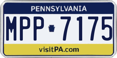 PA license plate MPP7175