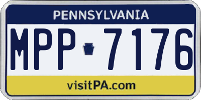 PA license plate MPP7176