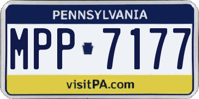 PA license plate MPP7177