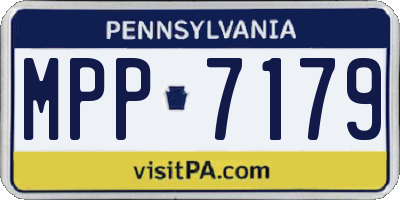PA license plate MPP7179