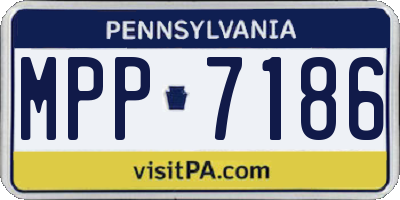PA license plate MPP7186