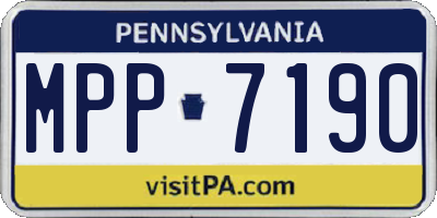 PA license plate MPP7190