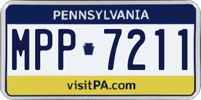 PA license plate MPP7211