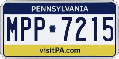 PA license plate MPP7215
