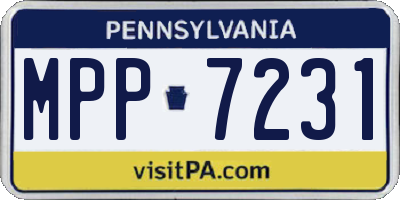 PA license plate MPP7231