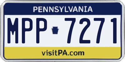 PA license plate MPP7271