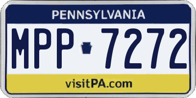 PA license plate MPP7272