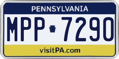 PA license plate MPP7290