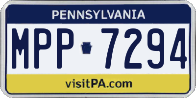 PA license plate MPP7294