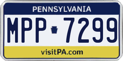 PA license plate MPP7299