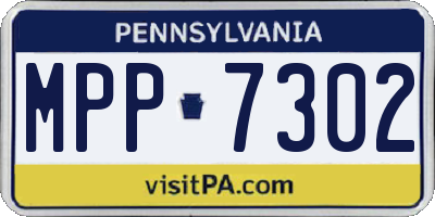 PA license plate MPP7302