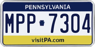 PA license plate MPP7304