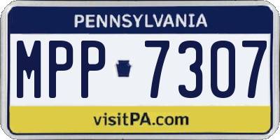 PA license plate MPP7307