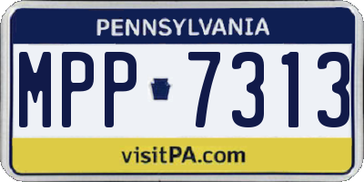 PA license plate MPP7313