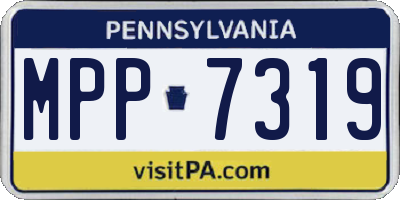 PA license plate MPP7319