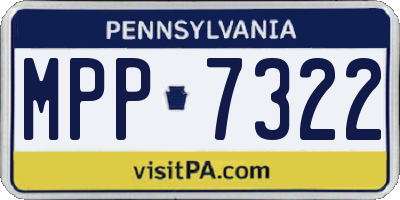 PA license plate MPP7322