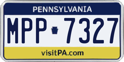 PA license plate MPP7327