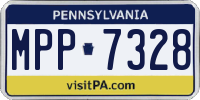 PA license plate MPP7328