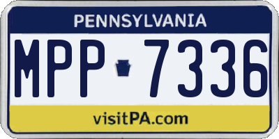 PA license plate MPP7336