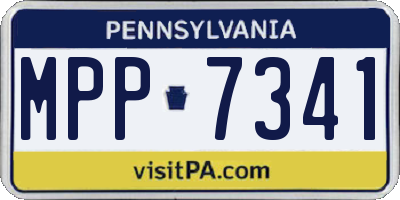 PA license plate MPP7341