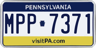 PA license plate MPP7371
