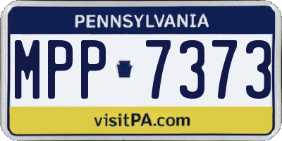 PA license plate MPP7373