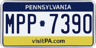 PA license plate MPP7390