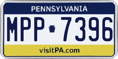 PA license plate MPP7396