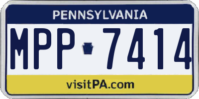 PA license plate MPP7414