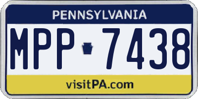 PA license plate MPP7438
