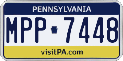 PA license plate MPP7448