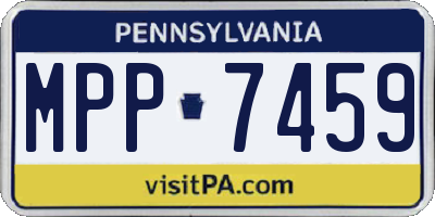 PA license plate MPP7459