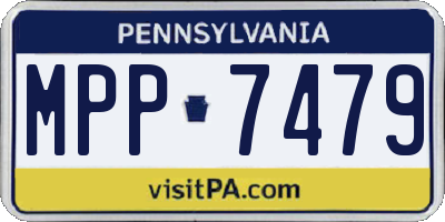 PA license plate MPP7479
