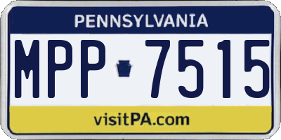 PA license plate MPP7515