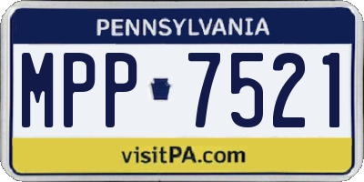 PA license plate MPP7521