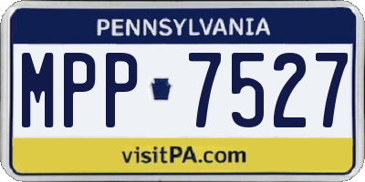 PA license plate MPP7527