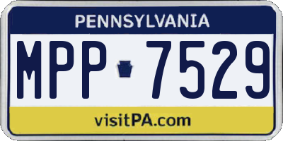 PA license plate MPP7529