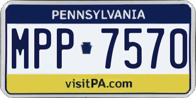 PA license plate MPP7570