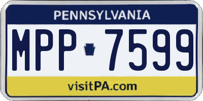 PA license plate MPP7599