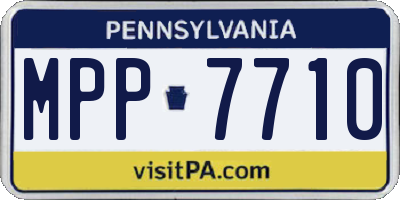 PA license plate MPP7710