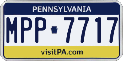 PA license plate MPP7717