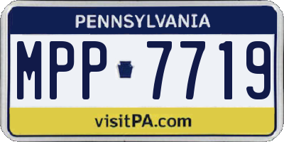 PA license plate MPP7719