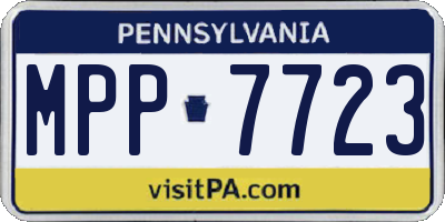 PA license plate MPP7723